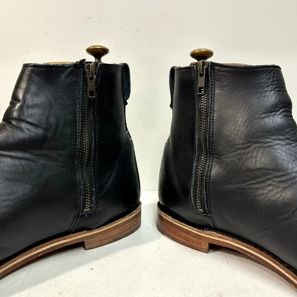 EUC Rancourt & Co. x Helm Pablo Boot Zipper Moto Made in Maine USA 11.5 D